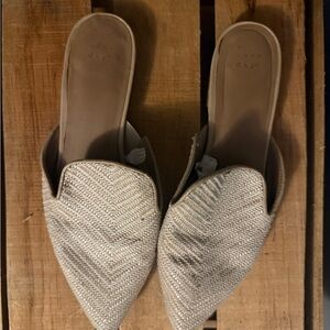 A New Day Women's Tan Woven Mules
